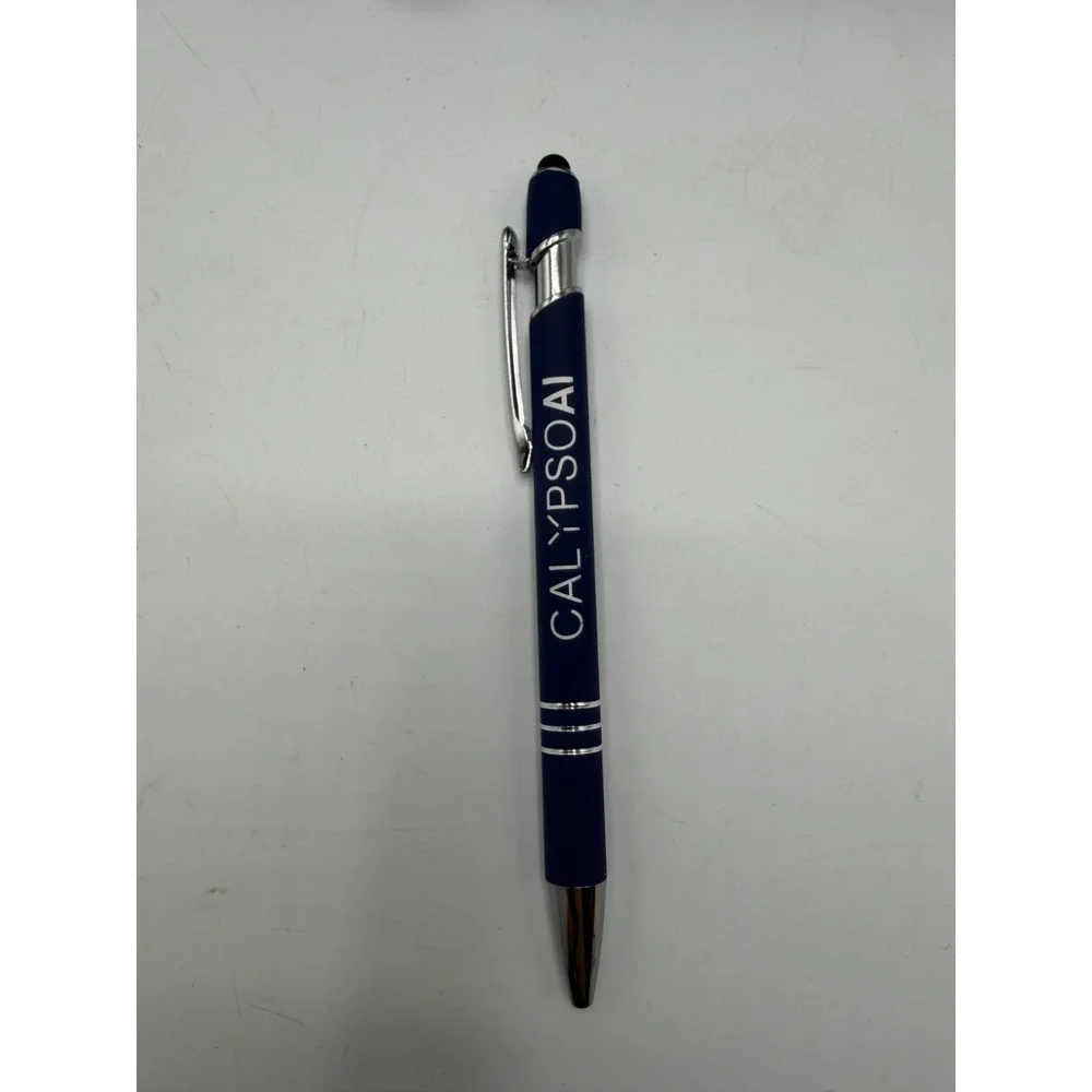 Lot 100 - CalypsoAI Promotional Stylus Pens Bulk Navy Blue Ink AS IS